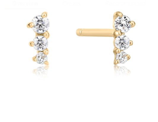 Chique 14k Diamond Earrings