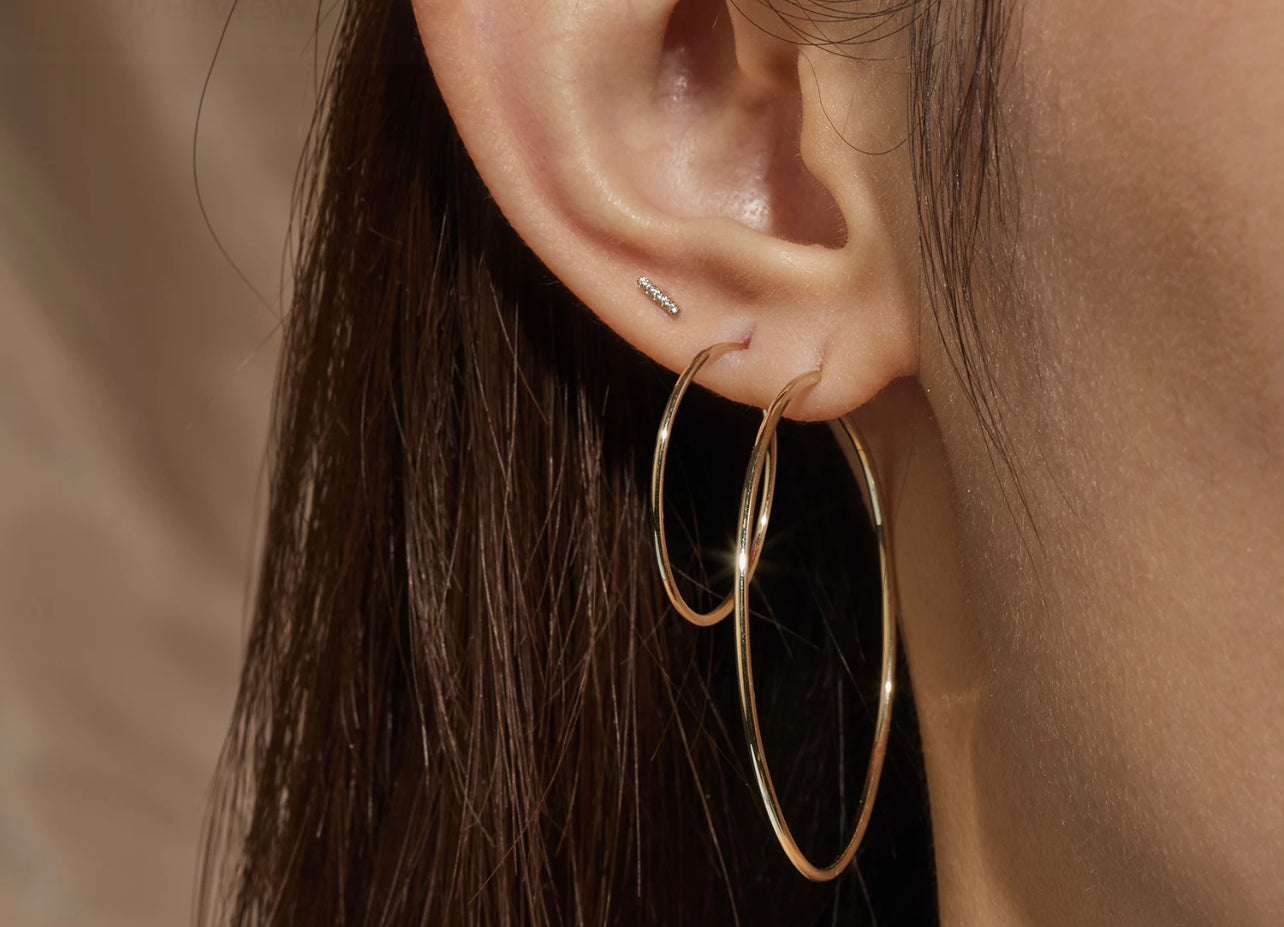 14k Maria Hoops Medium Earrings