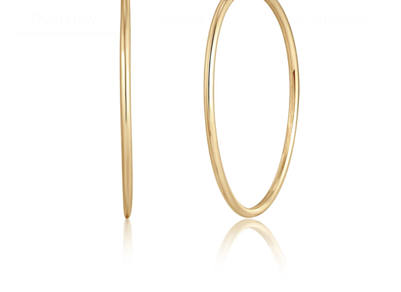 14k Maria Hoops Medium Earrings